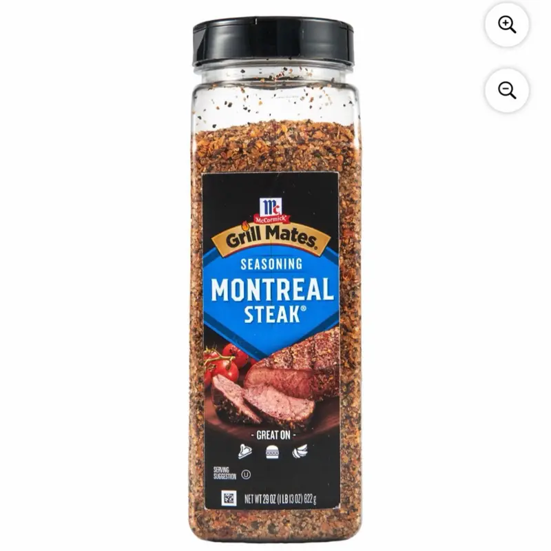 McCormick Grill Mates Montreal Steak Seasoning Spice Powder, 29 oz Bottle, Flavorful Staple for Kitchen Cupboards