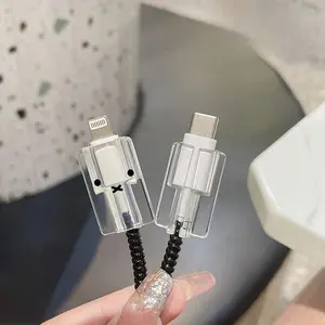 ​​ Kawaii 18/20W Fast Charger Cover Compatible with IPhone 11/12/13/14/15 Pro Max Silicone Anti-Fray Protective Sleeve Gift