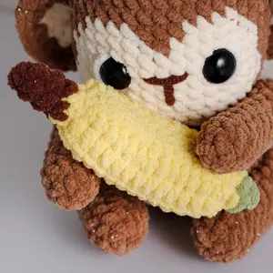 Loppy Puff - Monkey Crochet, Amigurumi Crochet, Stuffed Animal Crochet, Adorable Monkey Crochet