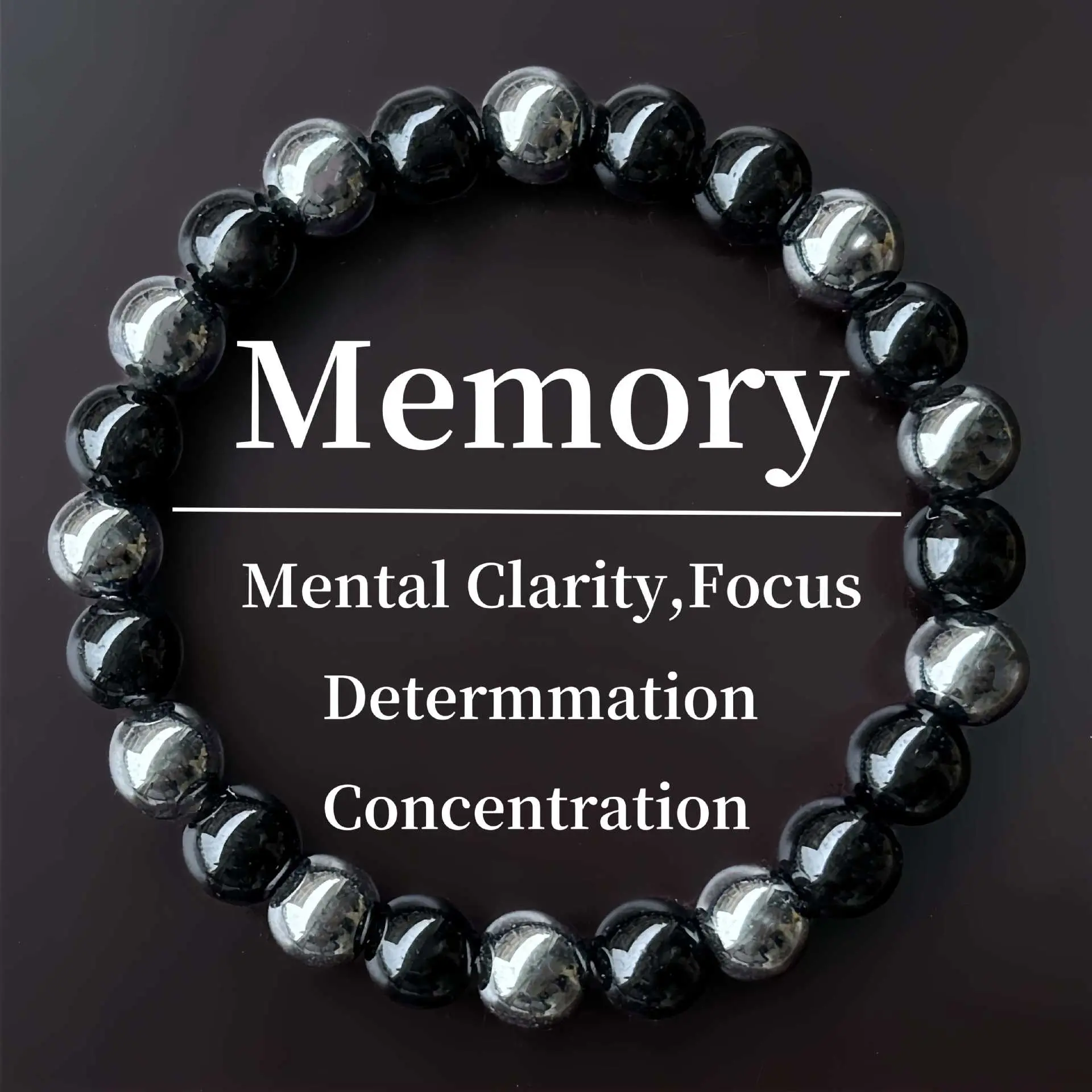 Natural Stone Black Onyx Bracelet - Daily Wear Fashion Jewelry Accessory for Mental Clarity, Focus, Memory Enhancement Bangle