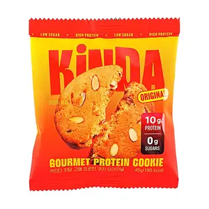 OLIVE YOUNG Kindabite Low Sugar Protein Cookies - Original Flavor, Healthy Snack for Fitness & Diet