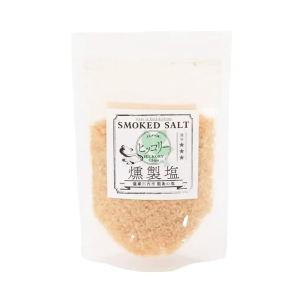 Hickory Smoked Sodium Chloride Table Salt - 75g Natural Savory Seasoning for Enhancing Meat Flavor
