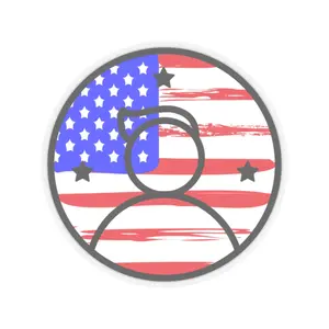 Patriotic Silhouette Kiss-Cut Sticker scrapbooking