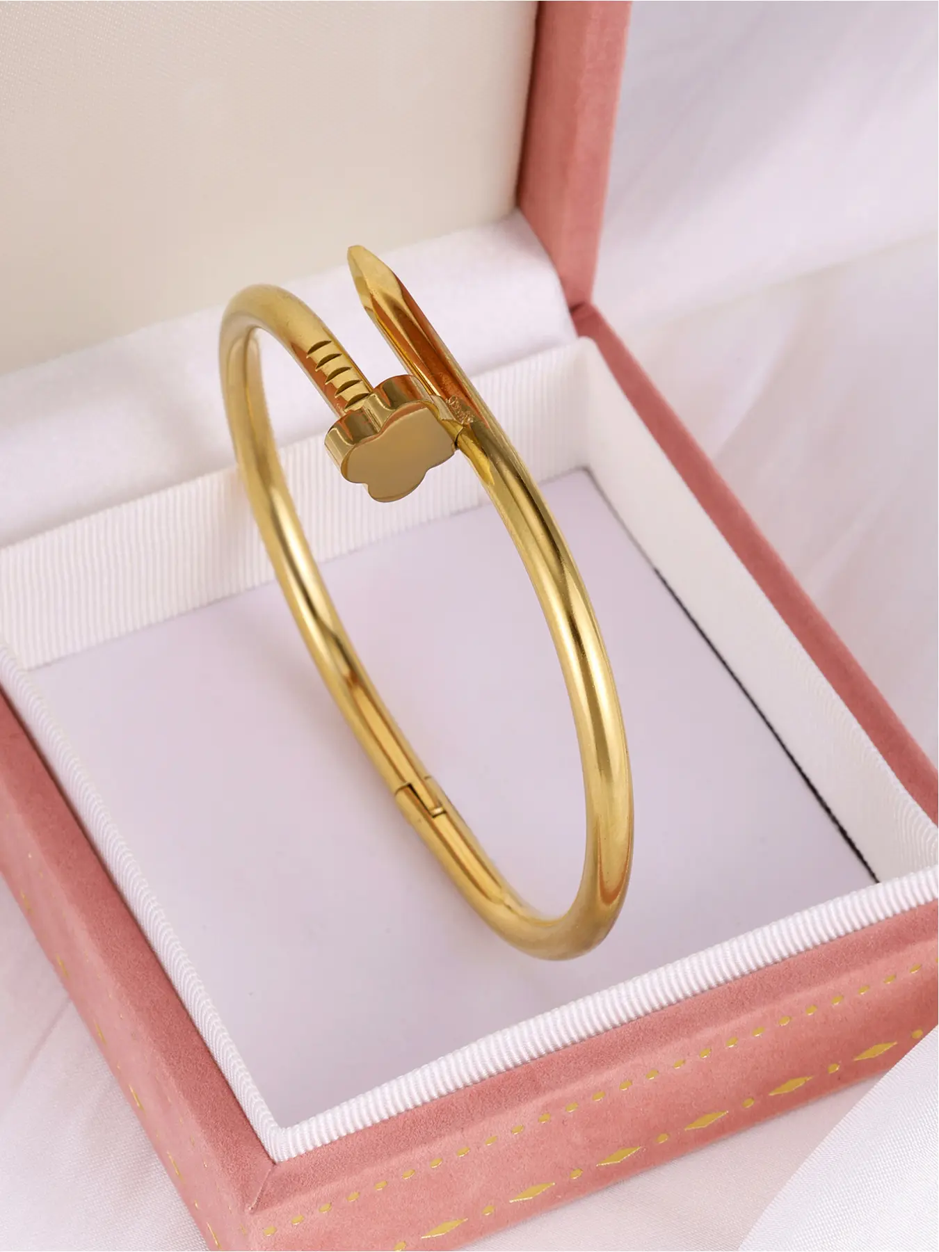 Luxury Dainty Gold Bangle | Adjustable Open Bracelet Never Fade Hypoallergenic Elegant Jewelry Bracelet Minimalist Bangle