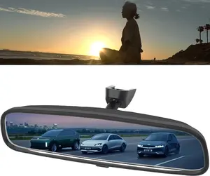 KIA & Hyundai Genuine Rear View Mirror, Interior Rearview Mirror Compatible With KIA Optima K5 Forte Koup Rio Sorento Sportage & Hyundai Elantra Tucson Santa Fe Sonata Equus Kona, OEM Bracket Mount