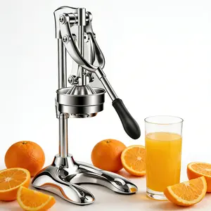 Portable Manual Fruit Juicer - Quiet, Multifunctional Hand Press with Detachable Head | Easy Cleaning, Sturdy Food-Grade Design for Effortless Kitchen Juicing aluminum press juicer more durable compact easy Stainless Steel Citrus tiktokshop black friday
