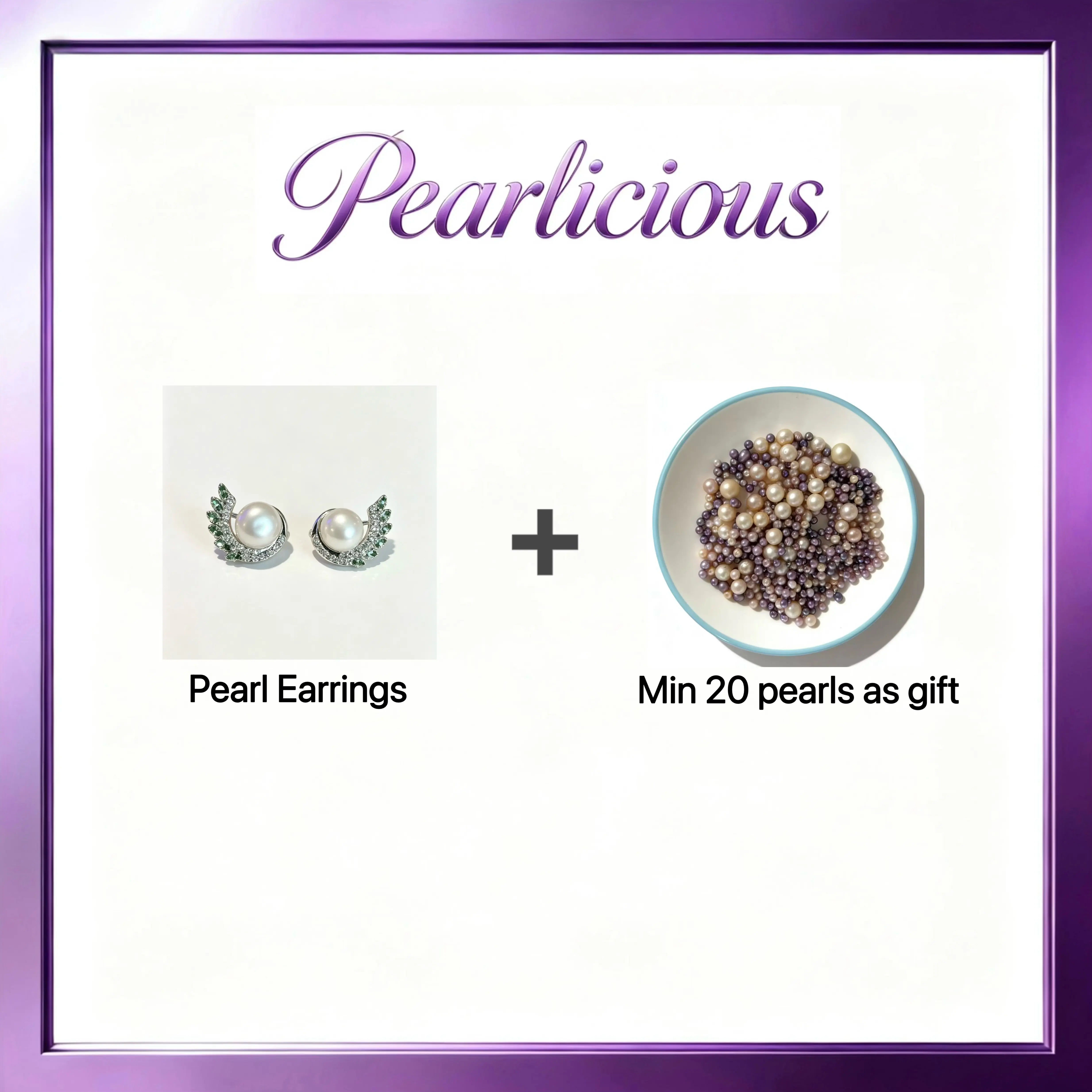 Pearl earrings with Freshwater Dynasty Gift (Min15 Pearl)[live opening] / Freshwater Pearl earrings Random Pearl Color In Jewelery
