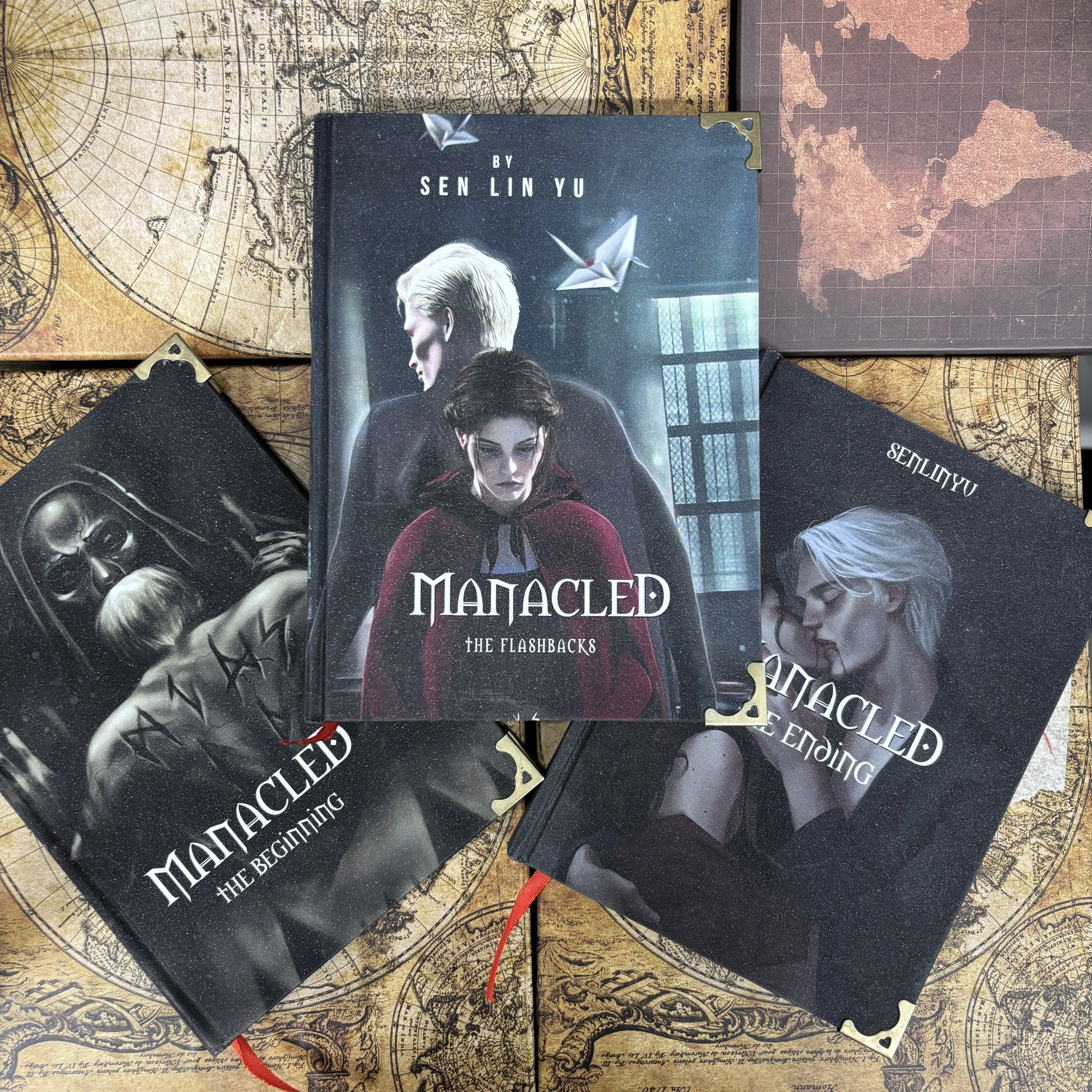 Manacled 3-Volume Book Set by SenLinYu – The Beginning, The Flashbacks & The Ending, Dark Fantasy Collection