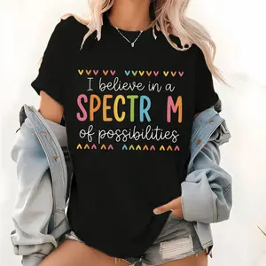 I Believe In A Spectrum Of Possibilities TShirt, SPED Teacher Gift, Autism Acceptance Tee, Neurodiversity TShirt, Special Ed Teacher