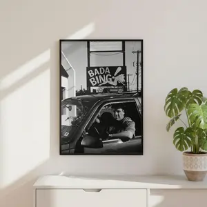 Vintage Tony Soprano Print, James Gandolfini Poster, Celebrity Icon Poster ( Unframed - Print Only )