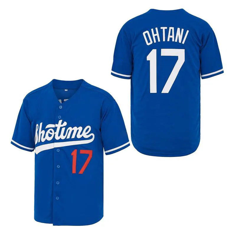 Shohei Ohtani Baseball Jersey Japanese 17 90S Hip Hop Japan Blue