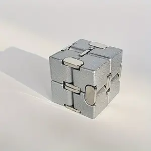 Zinc Alloy Cube Puzzle, Portable Multi-Faced Flip Puzzle, Handmade Craft, Stress Relief Cube, Handmade Accessories, Fidget Cube