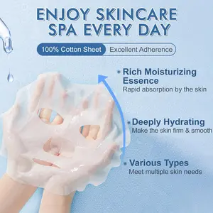 14 Pack Hydrating Sheet Face Masks – Moisturizing Facial Mask Set for Dry Skin, Bulk Skincare Masks for Women, Perfect Face Spa & Self-Care Gift Set, Perfect for Christmas Gift