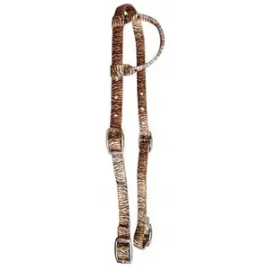 Tiger Print Design Nylon One Ear Headstall