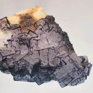 QR Code Fluorite Crystal Cluster Qinglong Mine, China Fluorite Specimen QRF2211
