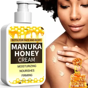 Manuka Honey Moisturizer , Relief Face Cream For Dry, Sensitive Skin , Deeply To Hydrate, Moisturize, & Nourish Your Skin,Soothing Cream For Redness & Irritation , Face, Hand & Body Moisturizer For Women & Men,Perfect For All Skin Types-200g