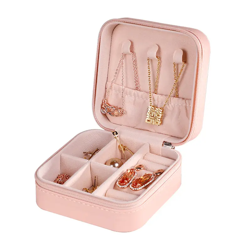 Mini Portable Jewelry Storage Case, Small Organizer for Earrings, Rings & Daily Accessories Mini Portable Jewelry Storage Case, Small Organizer for Earrings, Rings & Daily Accessories