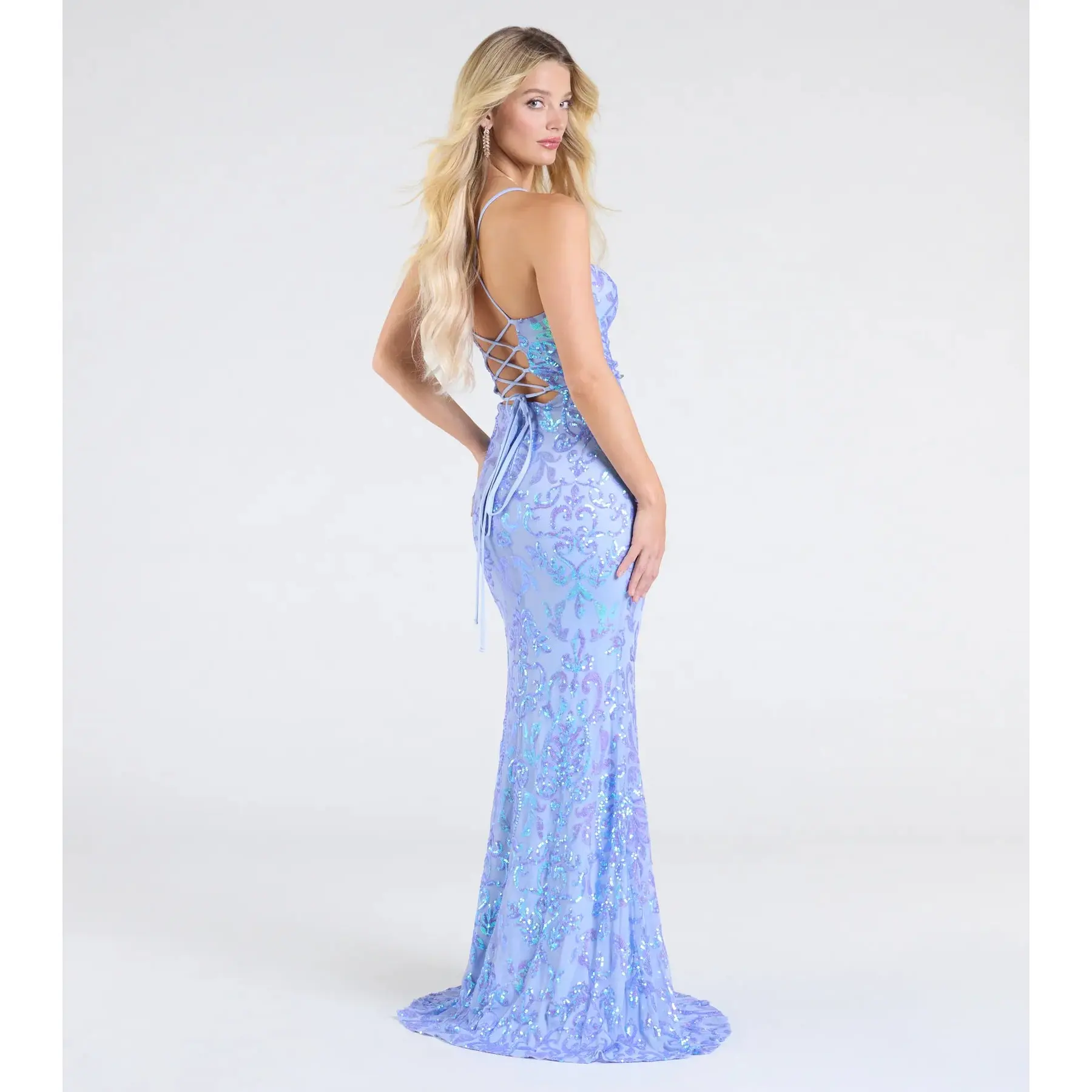 chinese dress ladies Mermaid Embellished Evening Gown  GALINA COUTURE