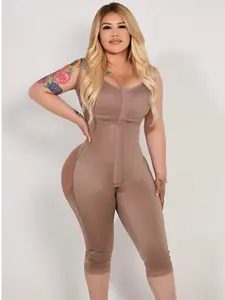 Lipo Fajas 224 Second Stage Full-Body Faja Sleeveless No Bra Long Length High Compression Post-Op Shaper for Women with Adjustable Hooks & Enhanced Comfort