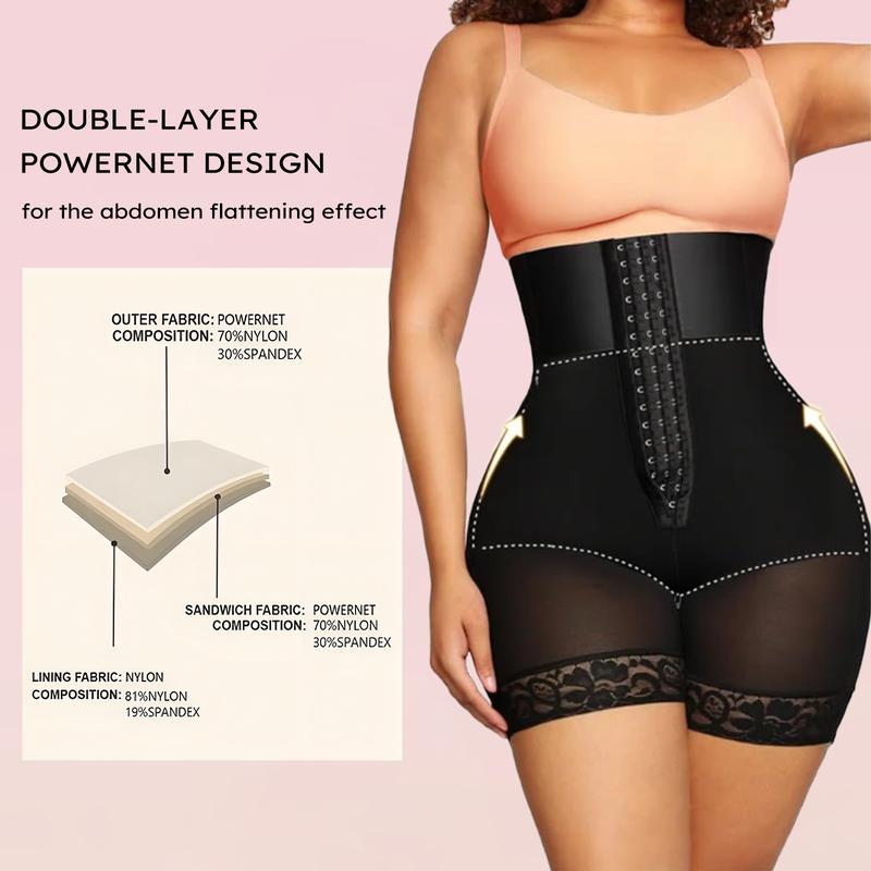 BBEUU S-3XL Women's BBL High Waist Girdle Shorts - Tummy Control Fajas for Flat Belly & Butt Lift - Must-Have Compression Shapewear - Comfortable, Elegant & Chic Style Womenswear body shapewear