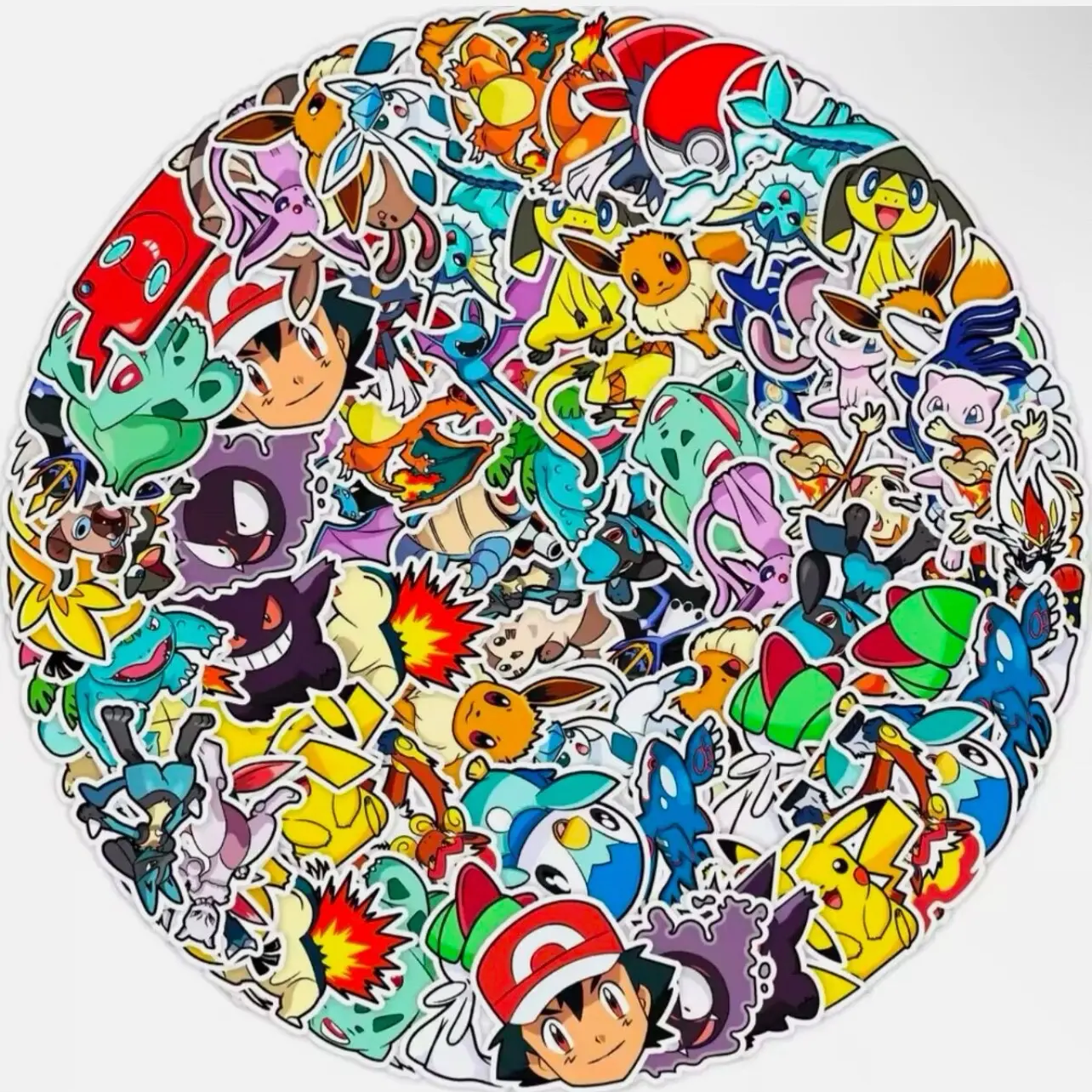50 PC Pokemon Ash’s Face Included