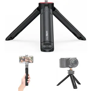 TP05 Extendable  Tripod with 1/4" Screw, Portable Desktop Tripod Selfie Stick Handle Grip Handheld Mount for Camera Vlog Cell Phone Holder Fill-in Light Gimbal Grip Stabilizer