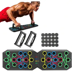 Push Up Board Fitness, Workout Home Gym Equipment, 20 In 1 Exercise Pushup Bar Handles For Floor, Strength Training Equipment For Men