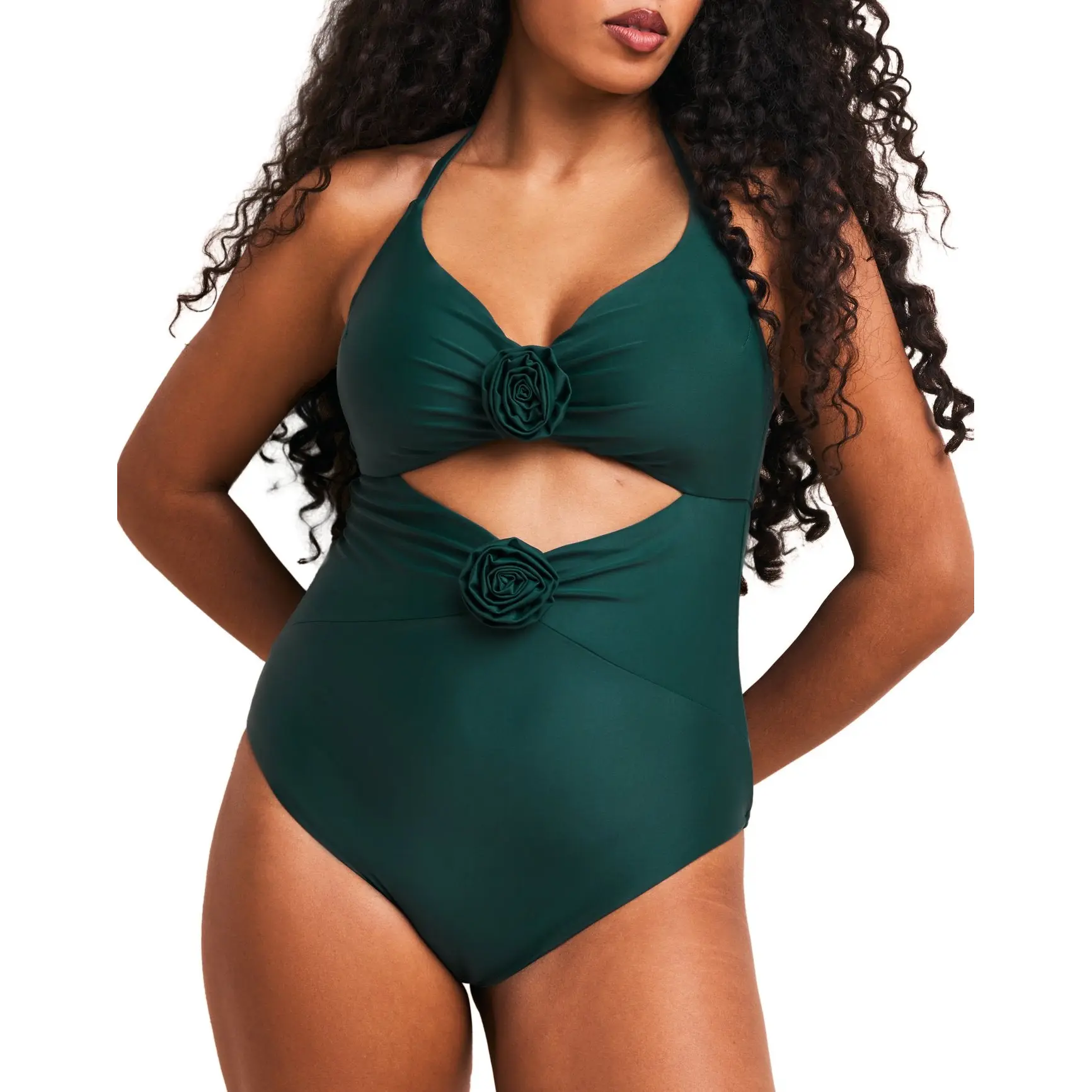 Zola Dark Green Plus Swimwear