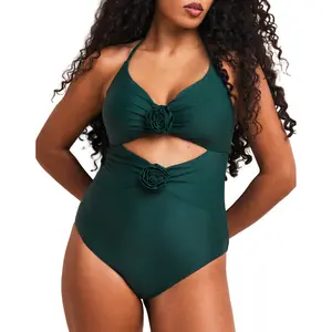 Zola Dark Green Plus Swimwear