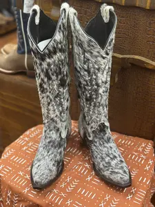 Cowhide Cowgirl Boot- Snip Toe