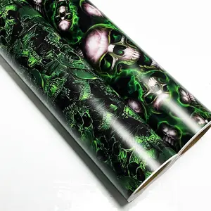 Skull Pattern Car Sticker, Graffiti Vinyl Wrap Film, Self Adhesive DIY Car Motorcycle Bicycle Decoration Sticker, Premium Skull Stickers, Car Exterior Accessories