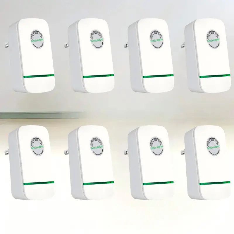 8pcs Compact Plug-In Power Box with US Plug, Built-In Indicator Light, Universal Wide Voltage (90-250V Input) - Multi-Use for Home, Office, Dorm Wall Socket Electrical Power Supplies (Home Improvement Equipment)