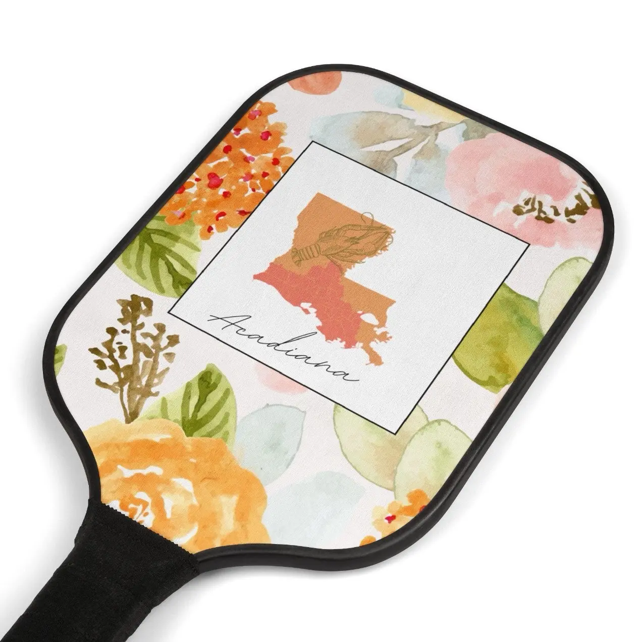 Acadiana Soft Florals Pickleball Kit for Outdoor Play