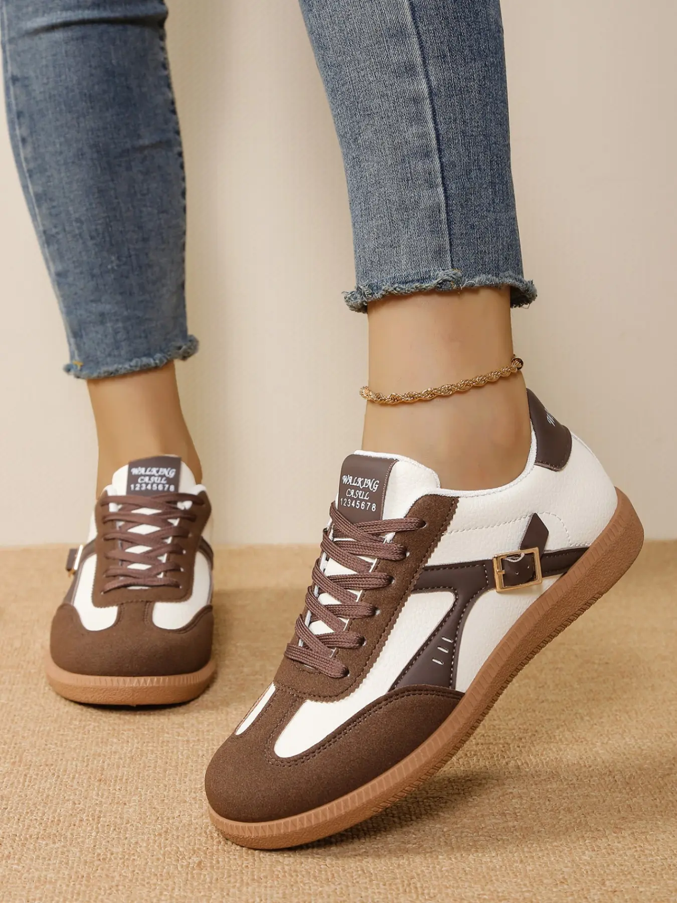 Women's Vintage Sporty Fashion Sneakers, Trendy Walking Sneakers, Comfortable Versatile Casual Shoes, Daily Wear Board Shoes, Stylish and Comfy, Trending Sneakers