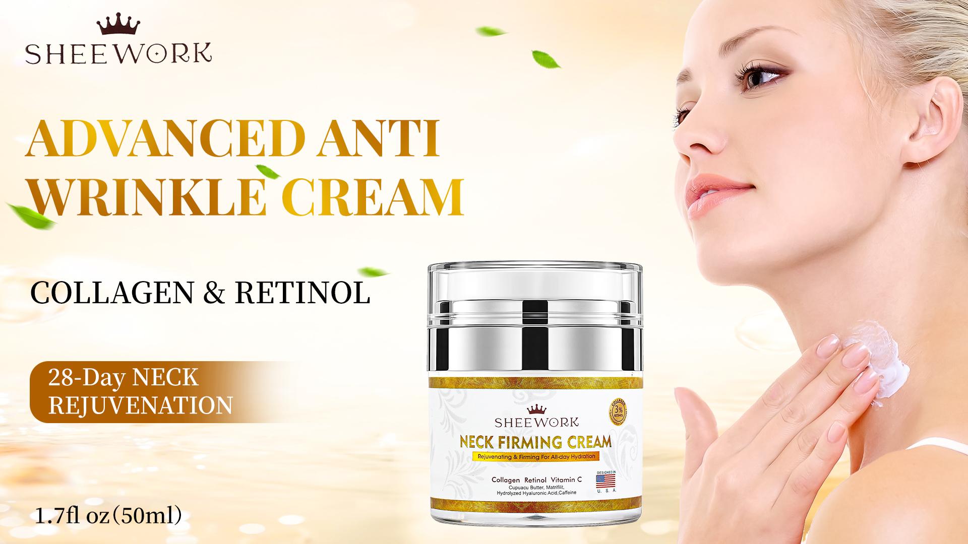 Neck Firming Cream, Neck Cream for Women and Men,Rejuvenating & Firming for All-day Hydration