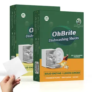 NATURAL BIO-DEGRADABLE DISHWASHING DETERGENT SHEETS