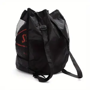 A Basketball Backpack, Oxford Cloth Single-shoulder Crossbody Bag, Basketball Net Pocket Backpack, Volleyball and Soccer Bag