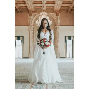 Lisa 2 in 1 wedding dress, Transformative Wedding Dress, Wedding Dress with Removable Train