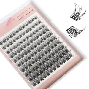 1 Set Mixed Length Thick & Curly False Eyelashes, Natural Look Diy Eyelash Extensions, Makeup Accessories For Women