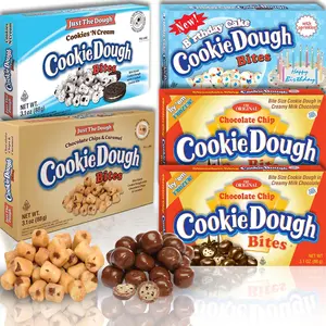 Bites Favorites Variety |   3.1 oz (5) |   Chocolate Chip, Birthday Cake, Caramel, Cookies N Cream, Just the |   Movie Theater Candy