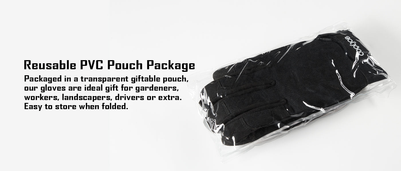 COOLJOB Thorn Proof Garden Gloves with Palm Cushion for Men, Rose Pruning Work Gloves with Touchscreen Fingers  (Black)