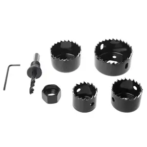 6Pcs Hole Circular Set Drill Bit Cutting Cutter Round 32mm 38mm 45mm 54mm