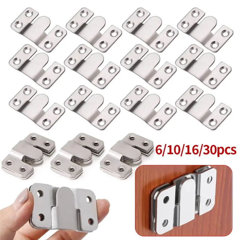 6/10/16/30pcs hanging buckle, picture frame, picture display hook, exhibition picture hanging buckle, photo wall nails, hardware accessories, Removable Hooks, Hook Design