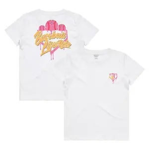 Ice Cream Tee - Strawberry Comfortable Classic Cotton Casual T-Shirt/ Washed Print T Shirt  for men women daily street wear