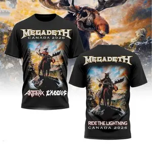 Megadeth Canada Tour Graphic Shirt - Final Tour Tee, 43rd Anniversary, Last Album Metal Legend, TikTok Viral Outfit