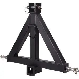 3 Point 2 in Receiver Trailer Hitch with - Category 1 Tractor Drawbar Hitch Adapter for Kubota, BX, LM25H, WLM Tractor, NorTrac, Yanmar, Kioti, Cat