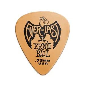 Ernie Ball .73mm Orange Everlast Picks 12-pack