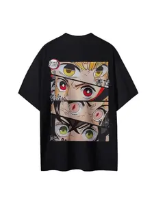 Devil Killer Men's T-shirt Kamado Tanjiro Japanese Anime Summer Boys Spring and Autumn Short Sleeve Parent Child Dress