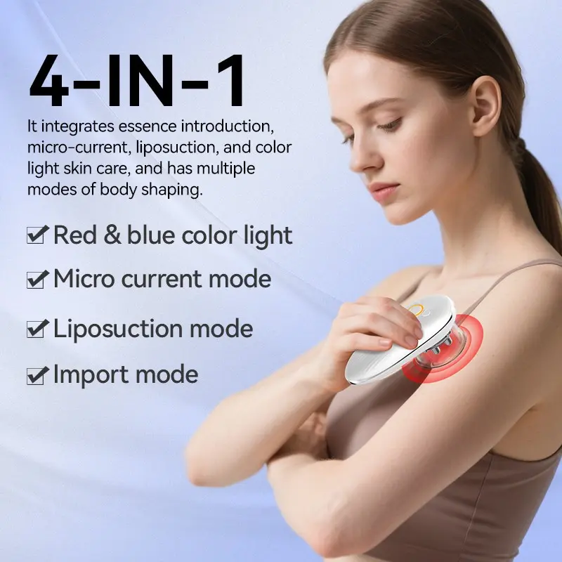 4-in-1 EMS Facial & Body Massager AM-820 Wireless Microcurrent Cupping  Vibration Device for Skin Firming Sculpting Relaxation Portable  Rechargeable Beauty Tool for Home Spa Self Care Routine Cordless Daily Use  Relaxing -