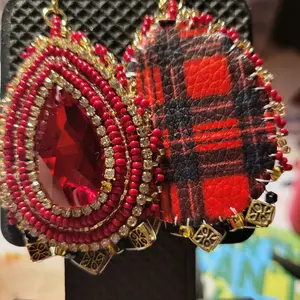 Bright Red Earrings